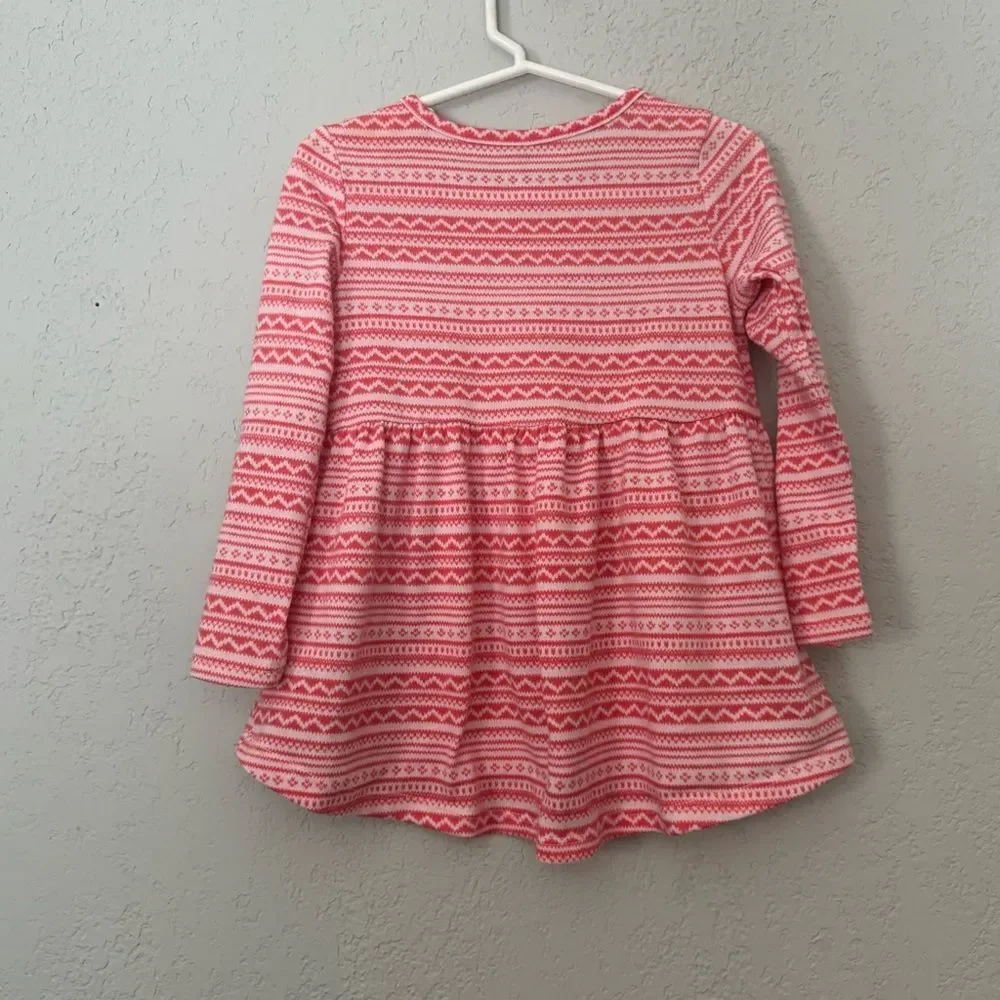Gymboree Pink Sweater Peplum Top